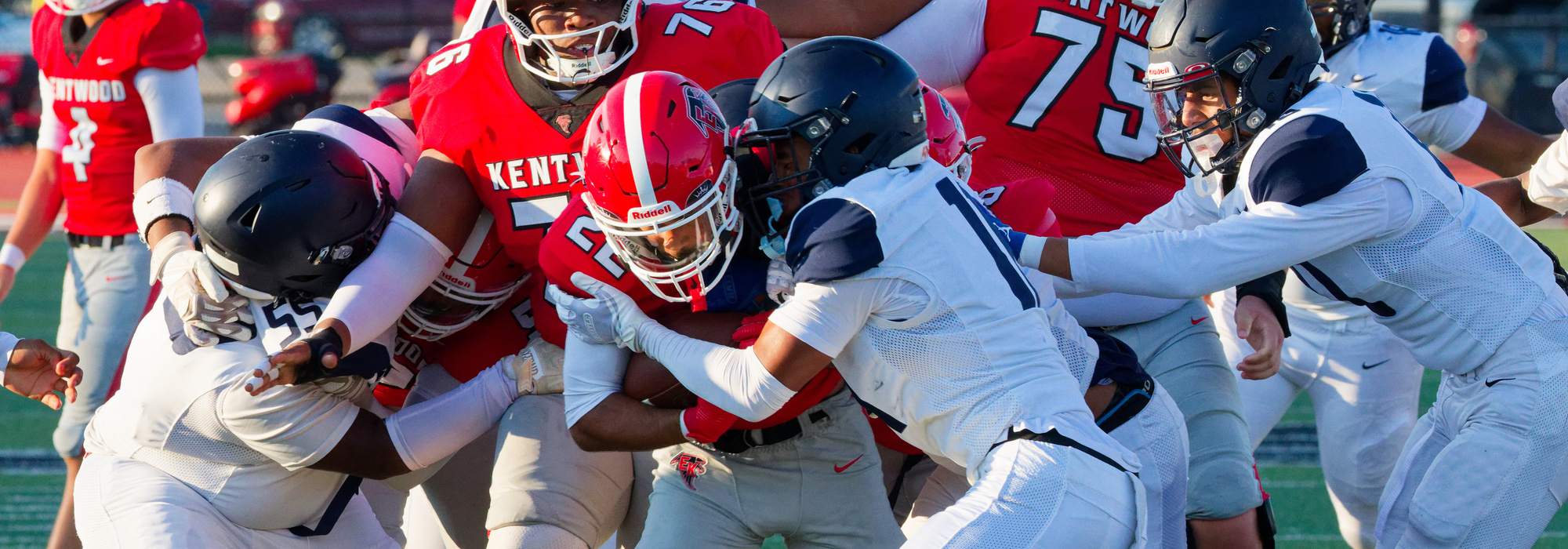 Running back driving forward