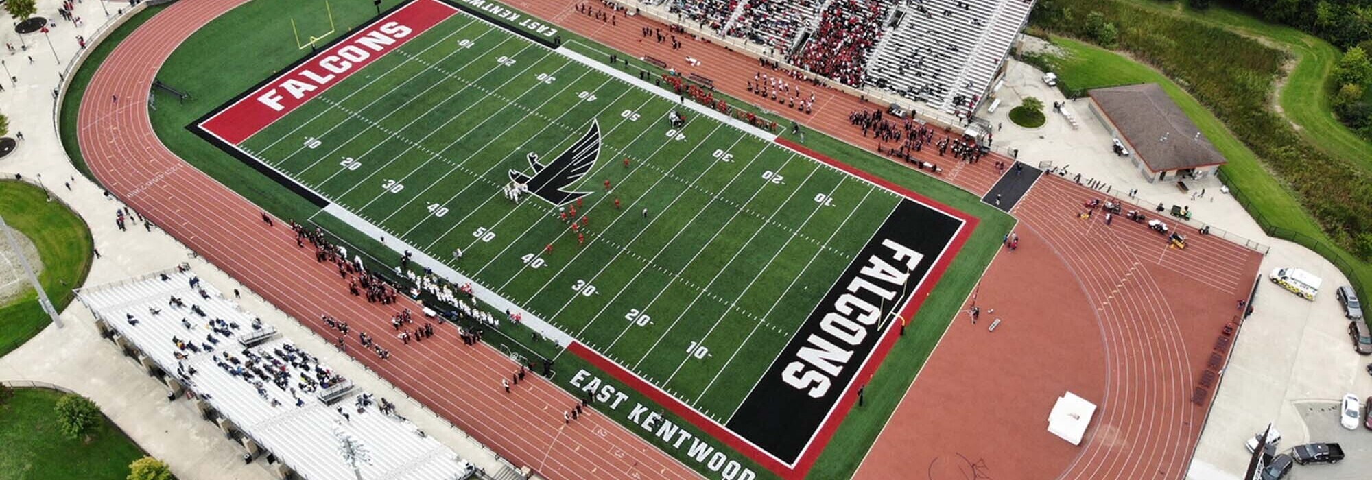 Aerial of Falcon Stadium