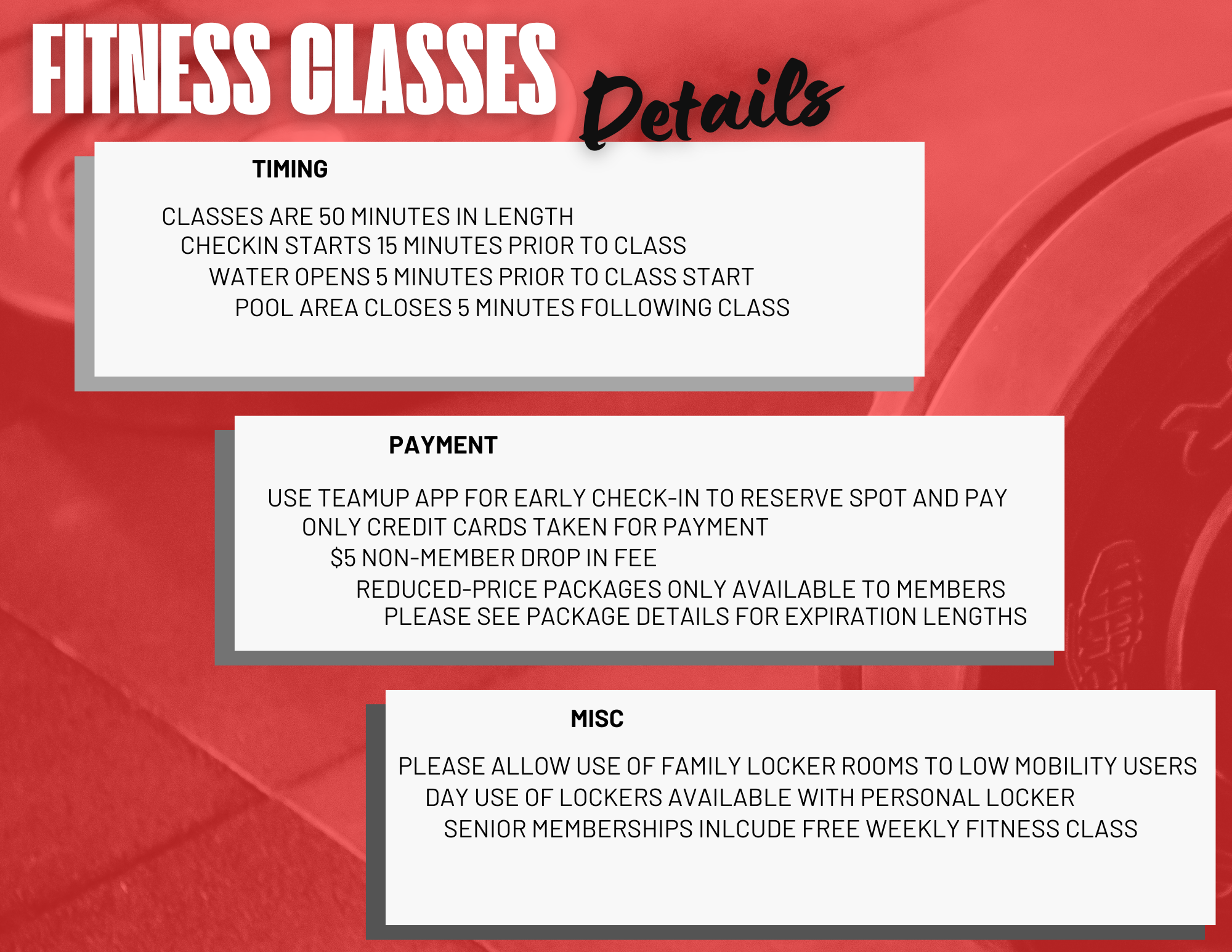 Fitness Details
