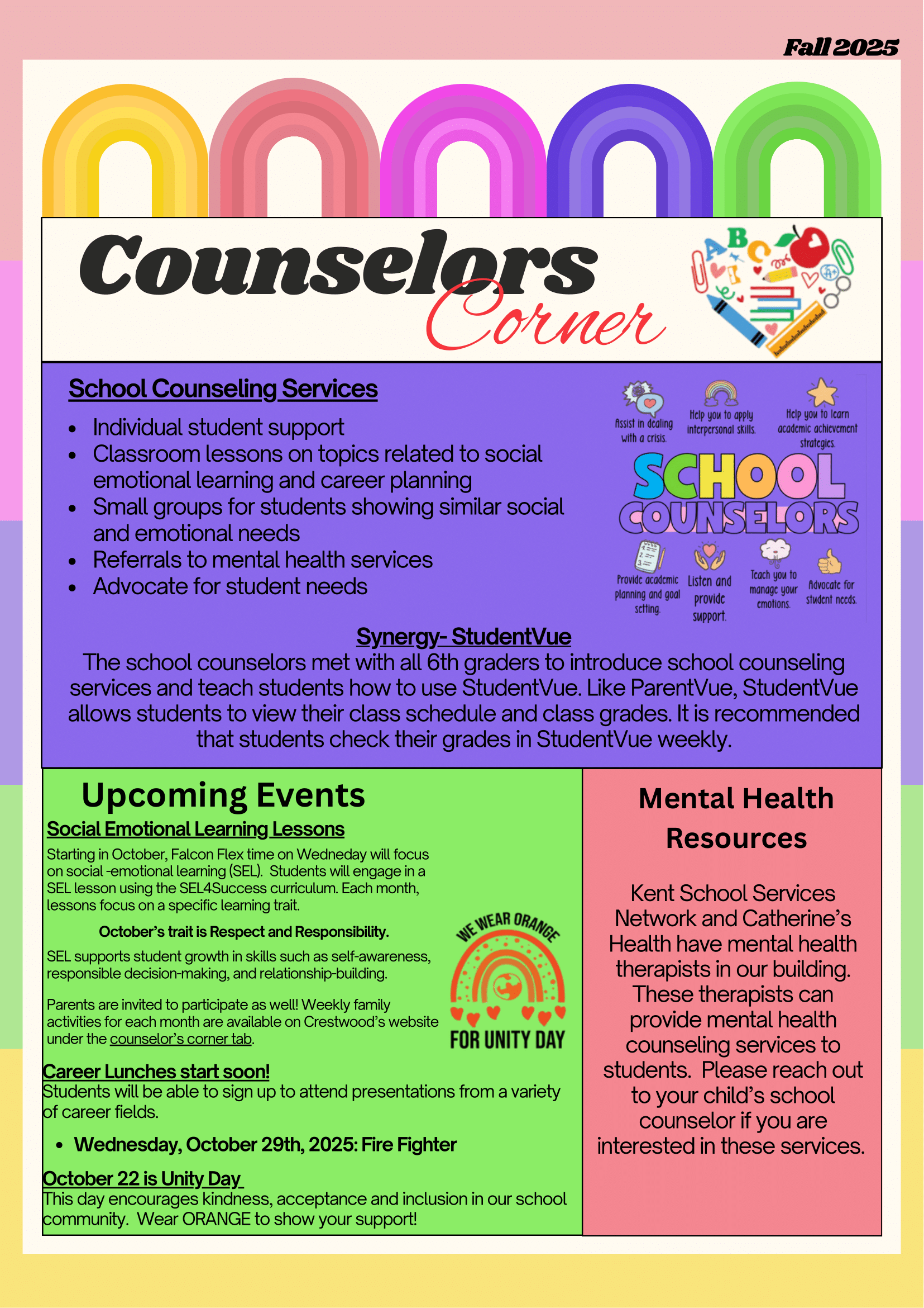 Counselor's Newsletter